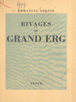 cover image of Rivages du grand erg